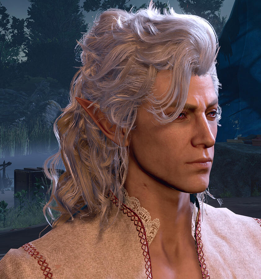 Private Comm - Astarion long hair with bun